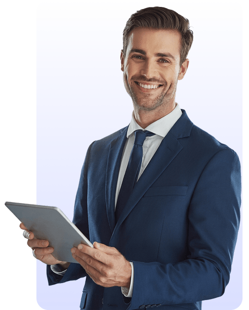 Posrednik z tabletem